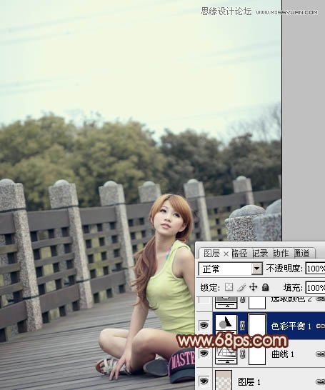 Photoshop调出外景美女柔和的暖色效果,PS教程,图老师教程网