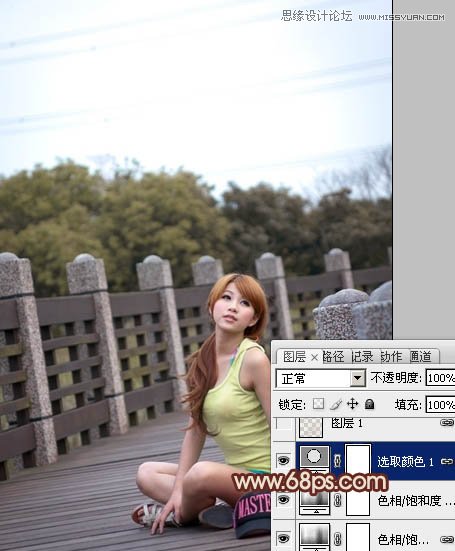 Photoshop调出外景美女柔和的暖色效果,PS教程,图老师教程网