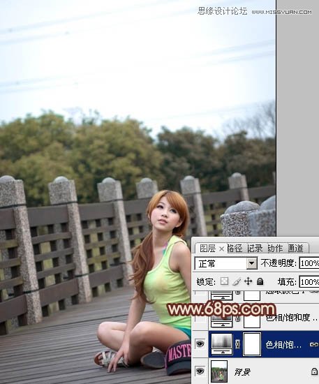 Photoshop调出外景美女柔和的暖色效果,PS教程,图老师教程网