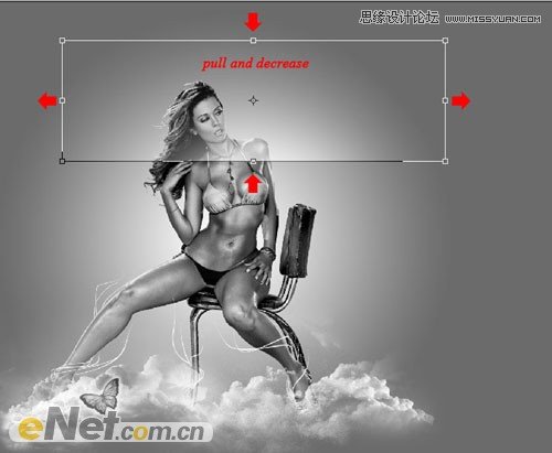 Photoshop设计光线四射的星空美女海报,PS教程,图老师教程网