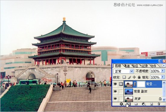 Photoshop两种方法给灰暗外景照片换天空教程,PS教程,图老师教程网