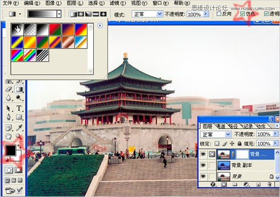 Photoshop两种方法给灰暗外景照片换天空教程,PS教程,图老师教程网