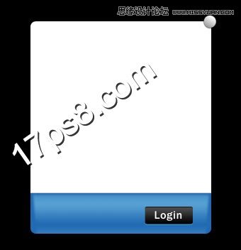 Photoshop设计精致会员登录表单教程,PS教程,图老师教程网