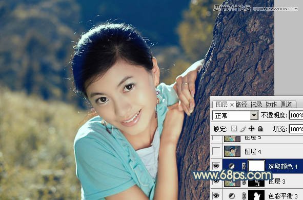 Photoshop调出外景漂亮MM通透的人物肤色效果,PS教程,图老师教程网