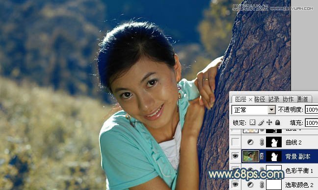 Photoshop调出外景漂亮MM通透的人物肤色效果,PS教程,图老师教程网