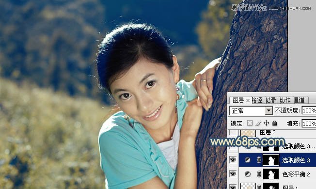 Photoshop调出外景漂亮MM通透的人物肤色效果,PS教程,图老师教程网