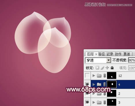 Photoshop制作半透明的光影花朵教程,PS教程,图老师教程网