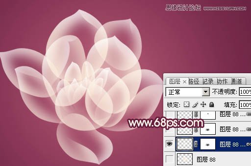 Photoshop制作半透明的光影花朵教程,PS教程,图老师教程网