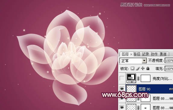 Photoshop制作半透明的光影花朵教程,PS教程,图老师教程网