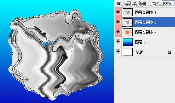 Photoshop巧用滤镜制作出清凉的冰块效果,PS教程,图老师教程网