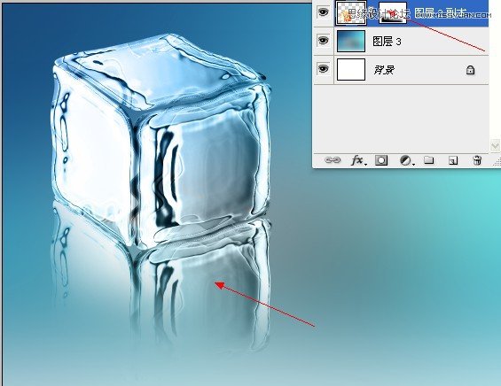 Photoshop巧用滤镜制作出清凉的冰块效果,PS教程,图老师教程网