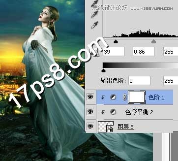 Photoshop合成城市上空思春的女神教程,PS教程,图老师教程网