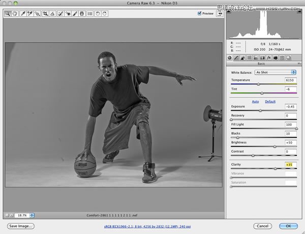 Photoshop合成动感篮球运动场景HDR风格效果,PS教程,图老师教程网