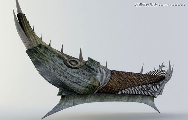 3DMAX制作在大海中航行的帆船