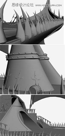 3DMAX制作在大海中航行的帆船