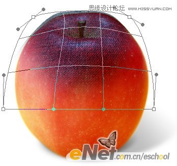 Photoshop创意合成牛仔布纹包裹着的苹果,PS教程,图老师教程网