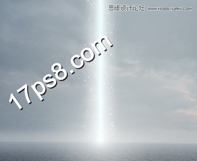 Photoshop合成海边魔法光束场景,PS教程,图老师教程网