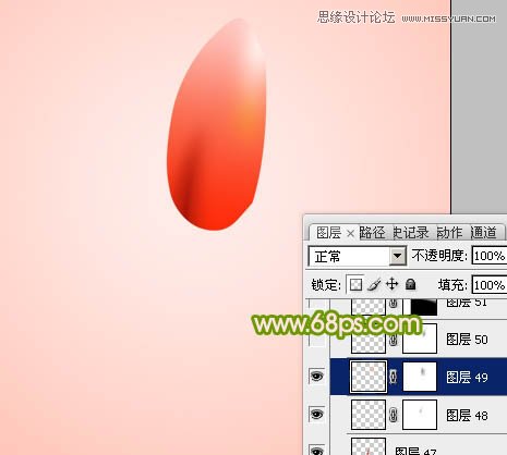 Photoshop绘制清新的郁金香花朵教程,PS教程,图老师教程网