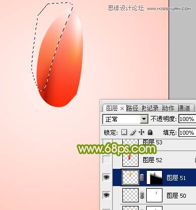 Photoshop绘制清新的郁金香花朵教程,PS教程,图老师教程网