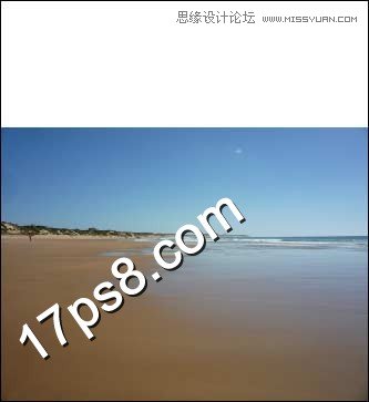 Photoshop使用素材合成云彩下海边孤树,PS教程,图老师教程网