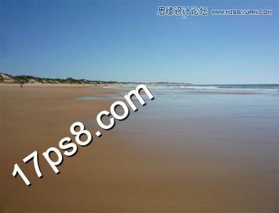 Photoshop使用素材合成云彩下海边孤树,PS教程,图老师教程网