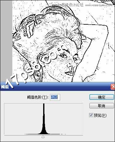 Photoshop调出美女照片素描绘画效果,PS教程,图老师教程网