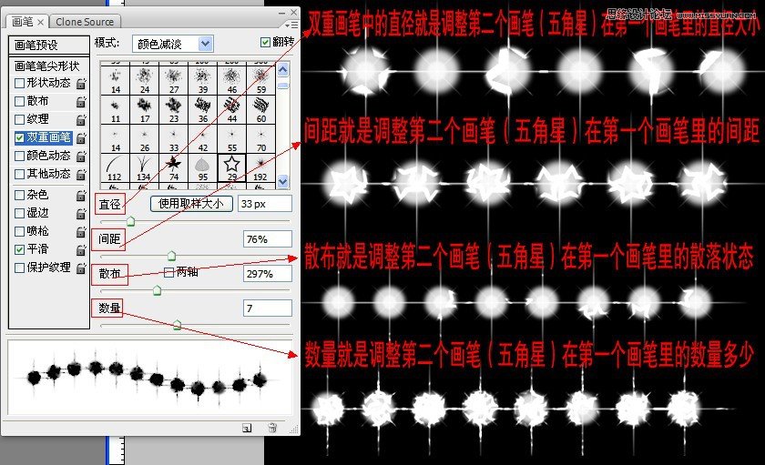 Photoshop解析画笔预设工具的应用,PS教程,图老师教程网