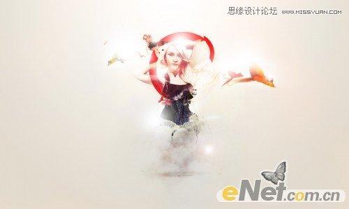 Photoshop打造梦幻光影效果的美女海报教程,PS教程,图老师教程网