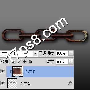 Photoshop绘制锈迹斑斑的铁链子教程,PS教程,图老师教程网