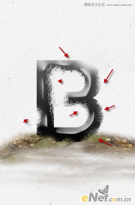 Photoshop制作颓废木纹效果的字体教程,PS教程,图老师教程网