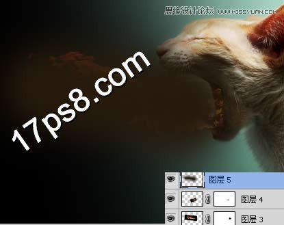 Photoshop合成生化异形喷火猫教程