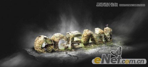 photoshop制作藤蔓缠绕的立体艺术字教程 - 转