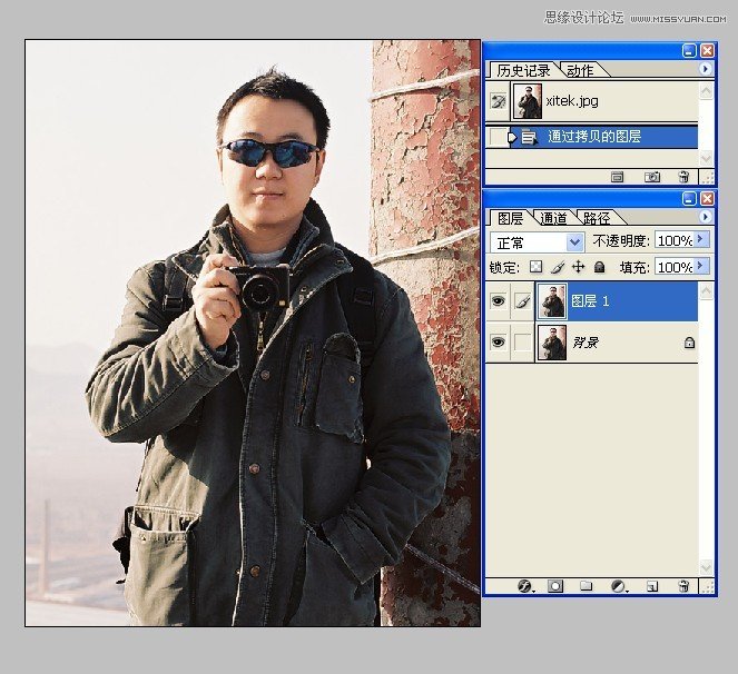 Photoshop简单制作对称照片新手教程,PS教程,图老师教程网