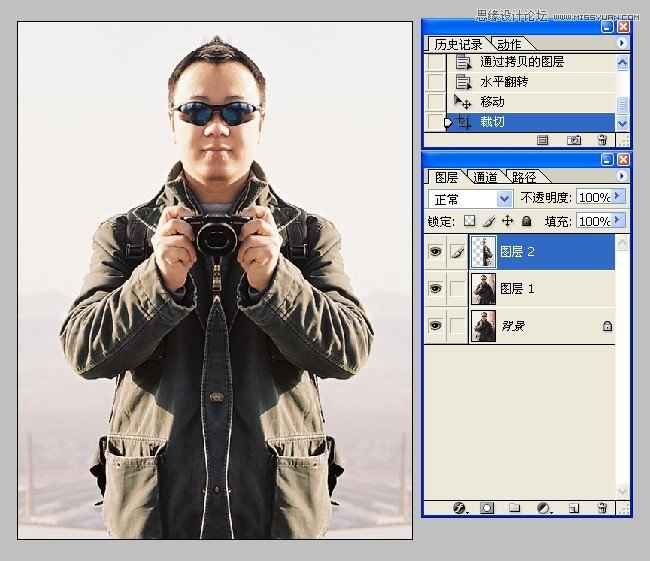 Photoshop简单制作对称照片新手教程,PS教程,图老师教程网