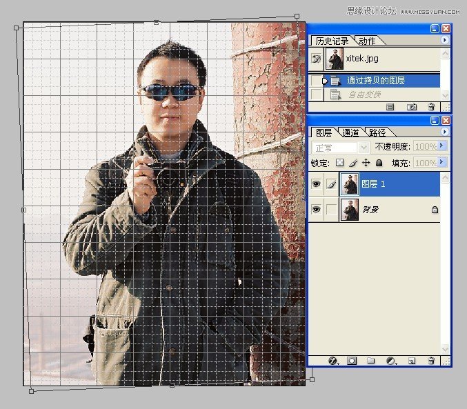 Photoshop简单制作对称照片新手教程,PS教程,图老师教程网