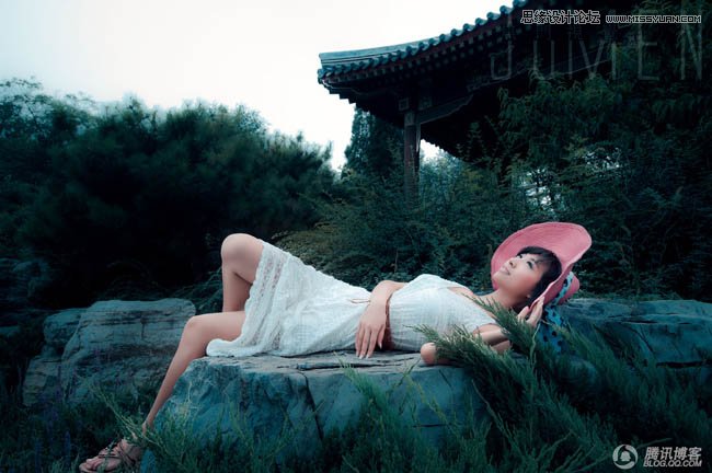 Photoshop调出野外照片夜晚月光效果,PS教程,图老师教程网
