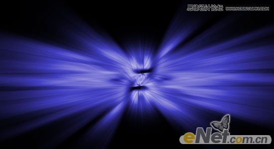 Photoshop利用滤镜制作简单的放射文字,PS教程,图老师教程网
