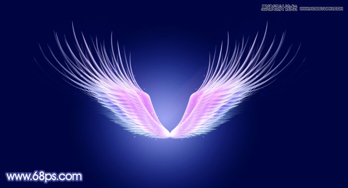Photoshop制作梦幻效果的天使翅膀,PS教程,图老师教程网