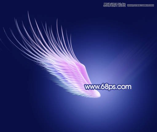 Photoshop制作梦幻效果的天使翅膀,PS教程,图老师教程网