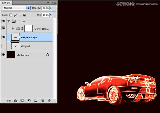 Photoshop设计火焰效果的超酷汽车,PS教程,图老师教程网