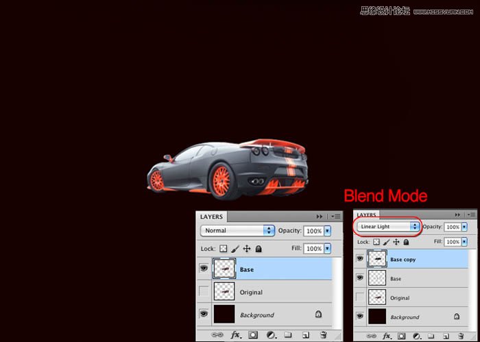 Photoshop设计火焰效果的超酷汽车,PS教程,图老师教程网
