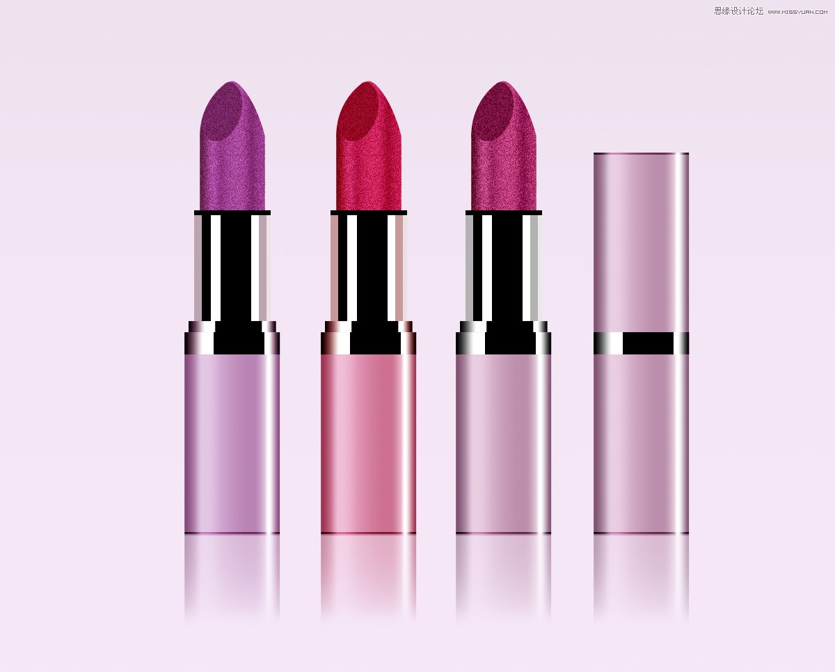 photoshop绘制一支逼真的女士口红教程 - 转载