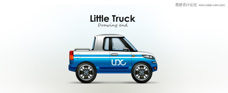 Photoshop绘制Little Truck质感小皮卡车图标教程,PS教程,图老师教程网