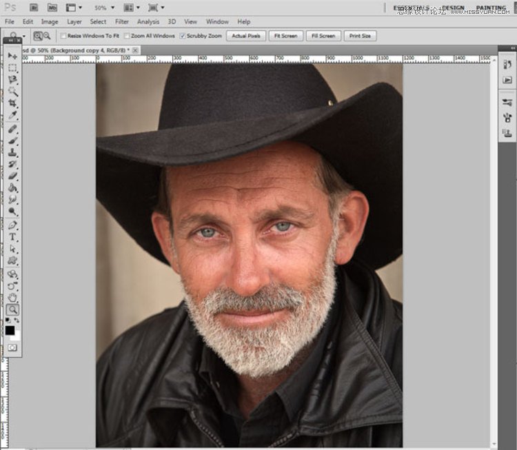 Photoshop给人物肖像摄影头像后期修图,PS教程,图老师教程网