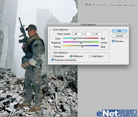 Photoshop合成硝烟弥漫的战争场景教程,PS教程,图老师教程网