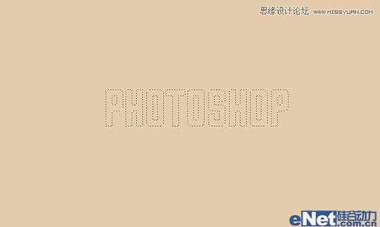 Photoshop制作复古阴影效果的立体字教程,PS教程,图老师教程网