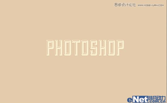 Photoshop制作复古阴影效果的立体字教程,PS教程,图老师教程网