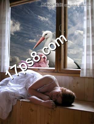 Photoshop合成梦中得子美女奇幻场景,PS教程,图老师教程网