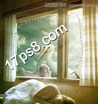 Photoshop合成梦中得子美女奇幻场景