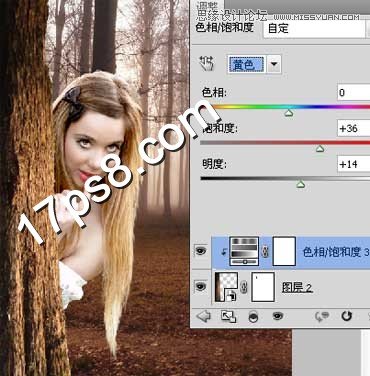 Photoshop合成森林中的美女和兔子场景教程,PS教程,图老师教程网